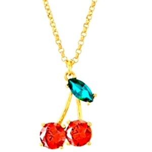 KATE SPADE Golden Cherry Necklace NWT
